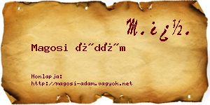 Magosi Ádám névjegykártya