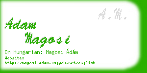 adam magosi business card