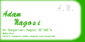 adam magosi business card